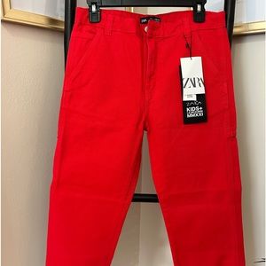 Red Zara kids pants